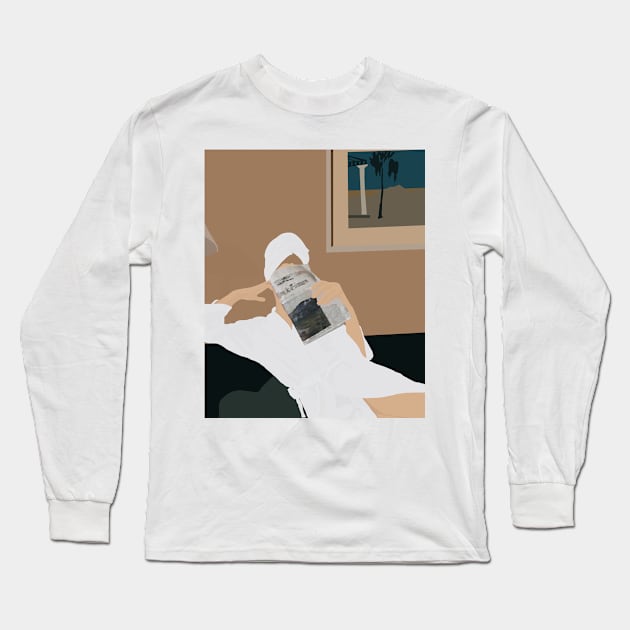 Behind the Scenes #illustration #digitalart Long Sleeve T-Shirt by NJORDUR